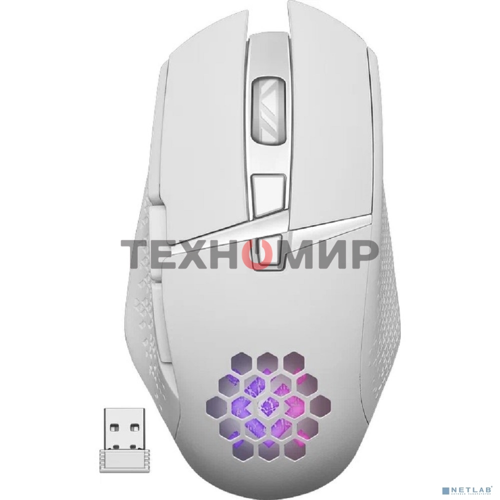 Мышь беспроводная Defender Glory GM-514 белый, 3200 dpi, радиоканал, USB, кнопки - 7