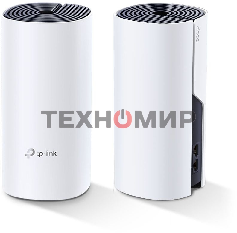 Бесшовный Mesh роутер TP-Link DECO P9 (2-PACK) AC1200 10/100/1000BASE-TX белый (упак.:2шт)