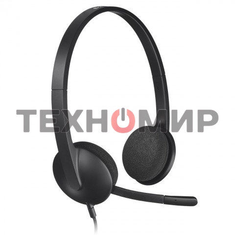Гарнитура проводная Logitech Headset H340 USB graphite