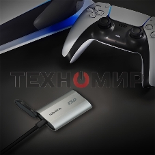 Внешний SSD ADATA SD810, 2TB, USB 3.2 Gen 2x2 Type-C, R/W 2000/2000, серебристый