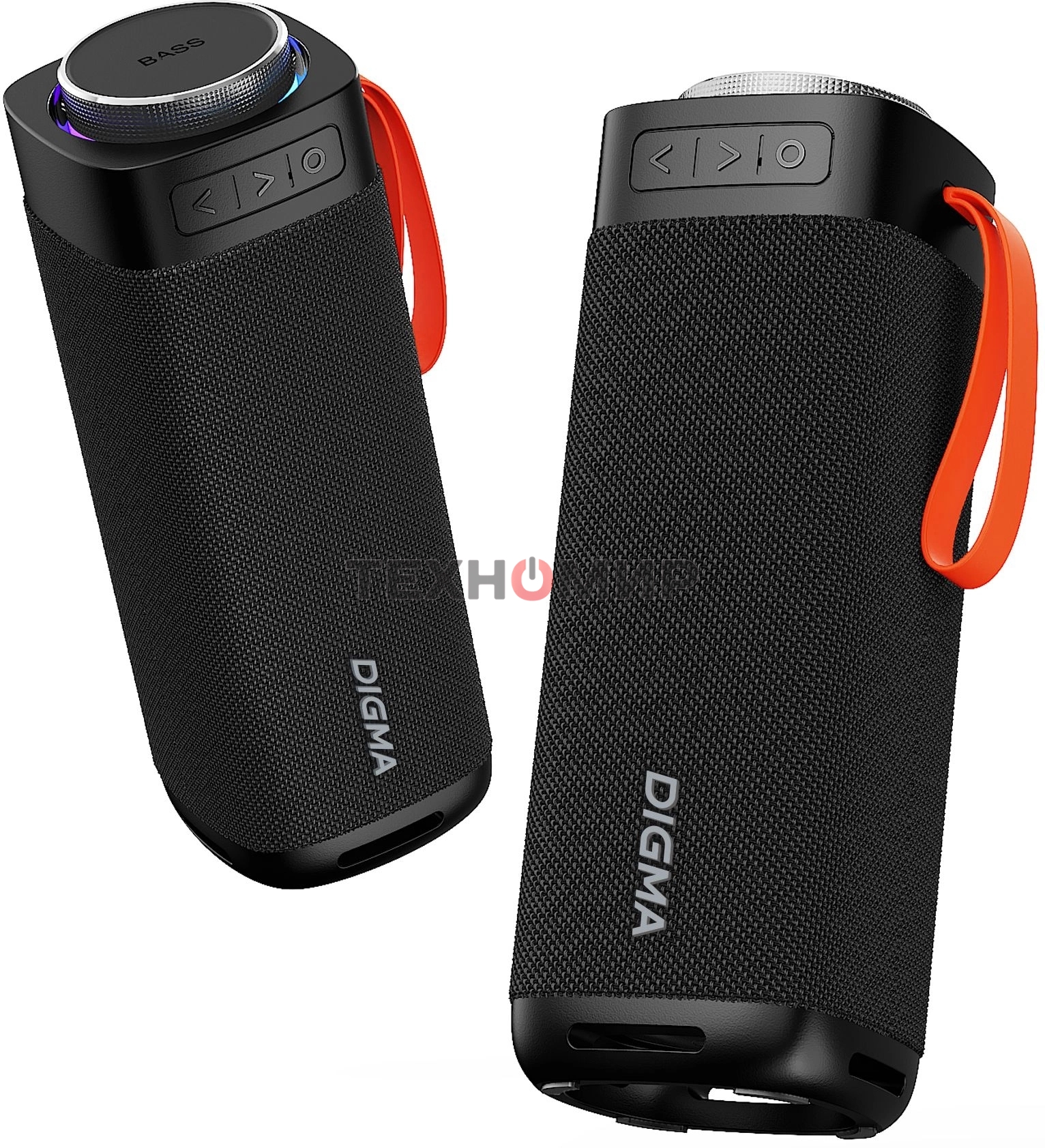 Портативная колонка Digma D-PS1522 черный 60W 2.0 BT 10м 3000mAh (PS1522B)