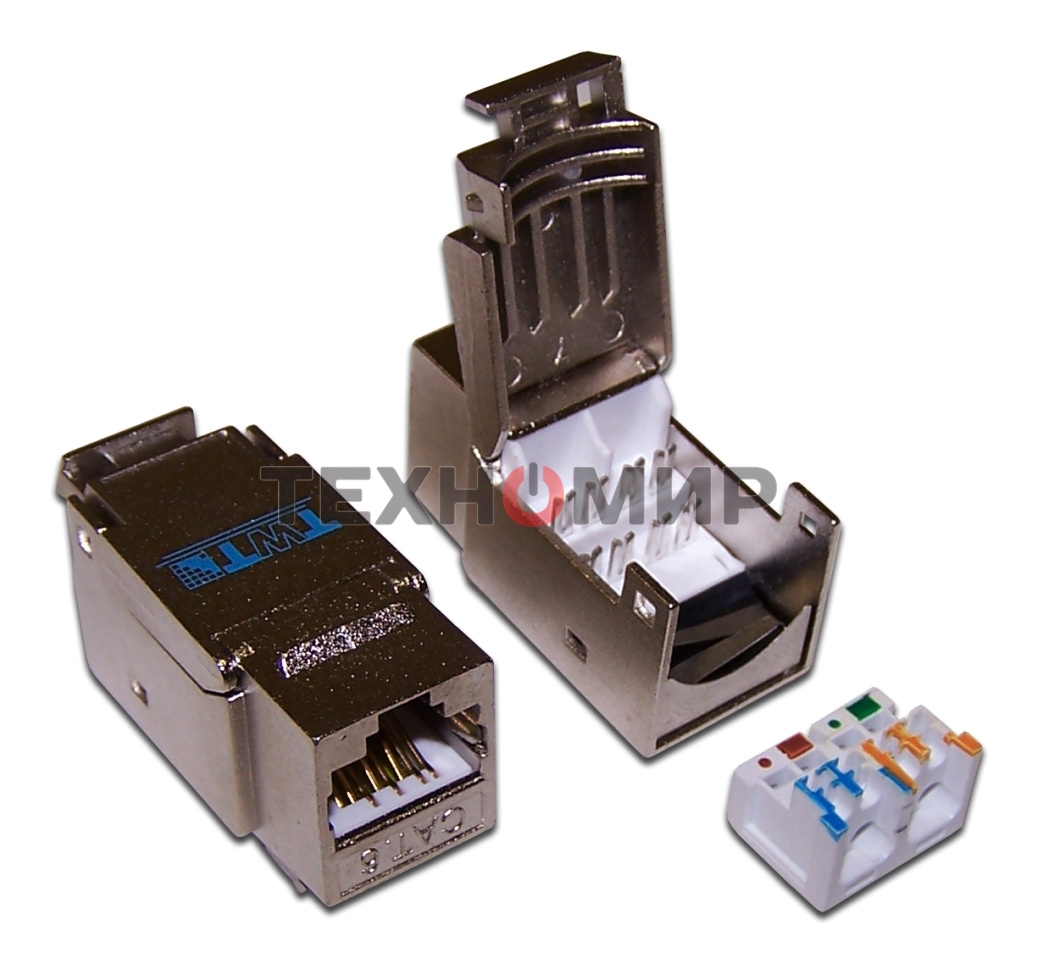 Модуль LANMASTER TWT-OK45STP/6-WH информ. KeystoneRJ45 Cat.6 UTP белый (упак.:1шт)