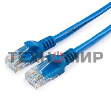 Патч-корд UTP Cablexpert cat.5e, 1.5м, литой, многожильный, синий