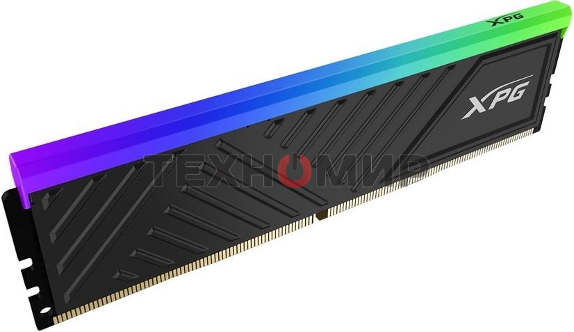 Оперативная память XPG Spectrix D35G RGB, DDR4, 16GB (1x16GB), 3200MHz, CL16, DIMM, с радиатором, RGB, черный