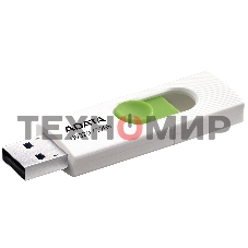 Флешка USB ADATA UV320 (AUV320-32G-RWHGN), 32Gb, USB 3.2, R/W 100/30, белый/зеленый