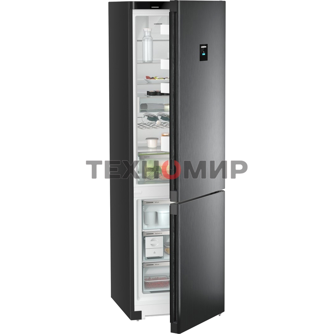 Холодильник Liebherr CNBDC 573I-22 001 черная нержавеющая сталь двухкамерный 266/94л морозилка снизу