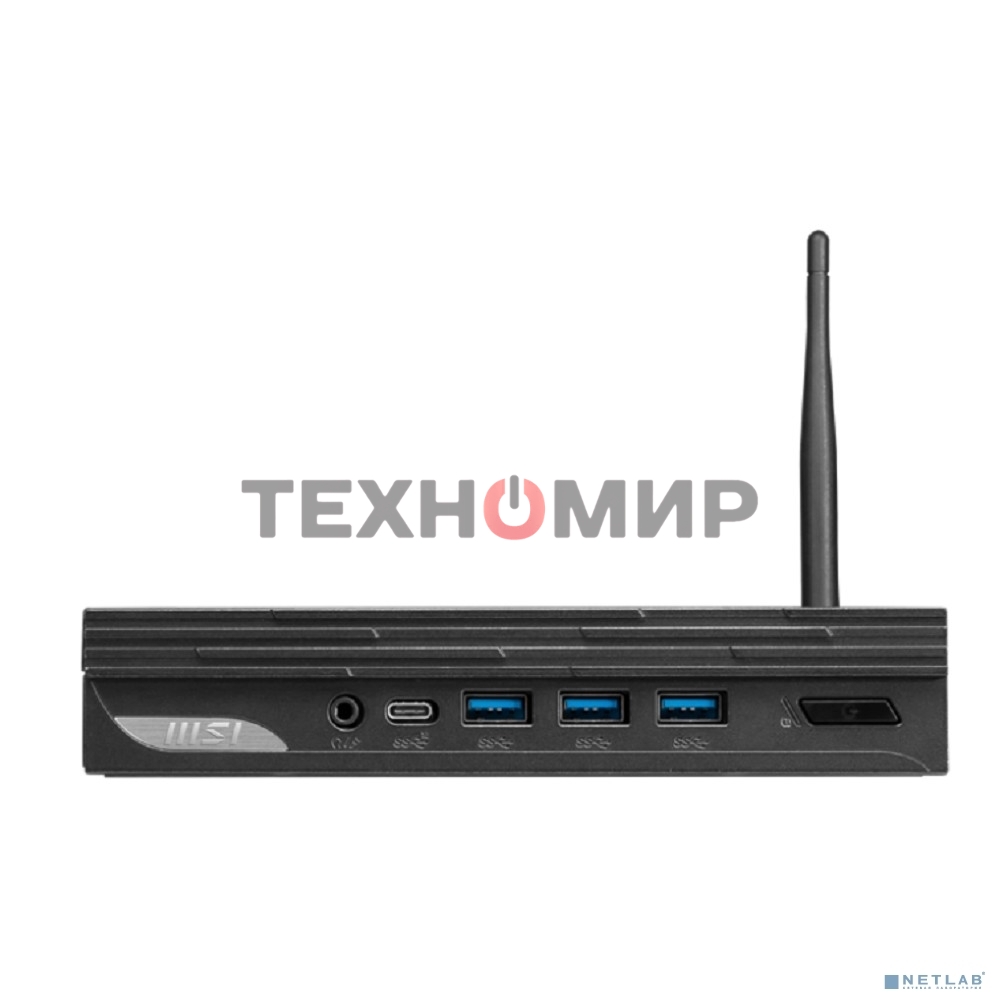 Компьютер MSI Pro DP10 12M Mini Core i7-1360P (2.2GHz), 32Gb(16*2) DDR4 SO-DIMM, 1TB SSD M.2, Intel UHD Graphics, noDVD, WiFi, BT, 120W, VESA, VGA, noOS, 1y war-ty, черный