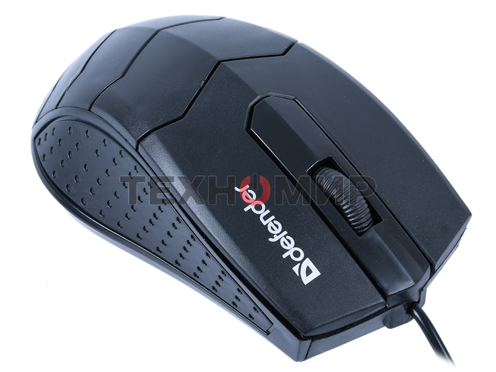 Мышь проводная Defender HIT MB-530 черный, 1000 dpi, USB, кнопки - 3