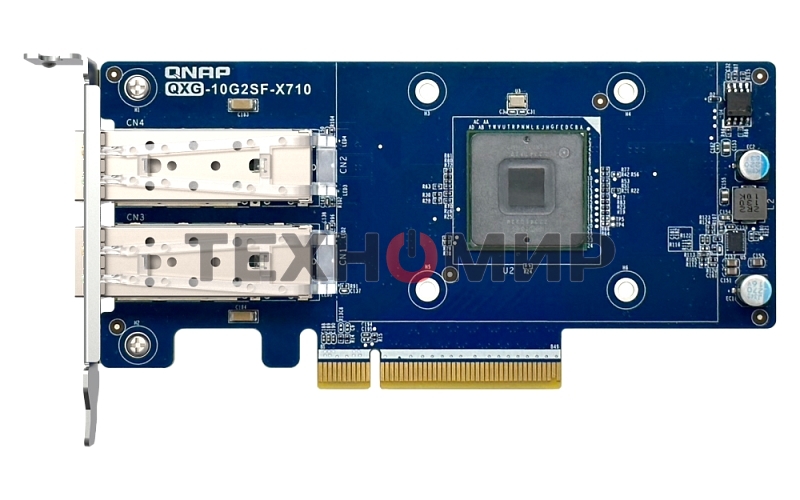 Сетевая карта QNAP Expansion Card QXG-10G2SF-X710 PCIe Gen3 x8 2x10GbE(SFP+)