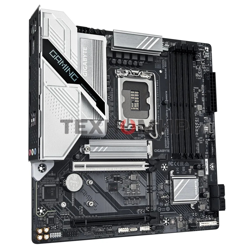 Материнская плата Gigabyte Z890M GAMING X, LGA 1851, Intel Z890, 4xDDR5, 4xSATA, 3xM.2, 1xPCIe 5.0 x16, 1xPCIe 4.0 x16, 1xHDMI, 2xDP, 1x 2.5Gb LAN, 2xUSB-A 2.0, 3xUSB-A 3.2 Gen 1, 3x3.5 мм, 7.1, mATX