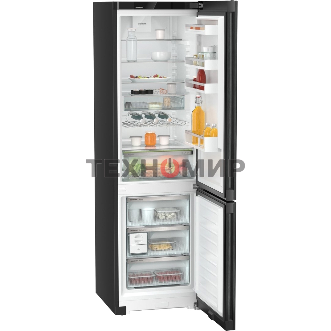Холодильник Liebherr CNBDC 573I-22 001 черная нержавеющая сталь двухкамерный 266/94л морозилка снизу