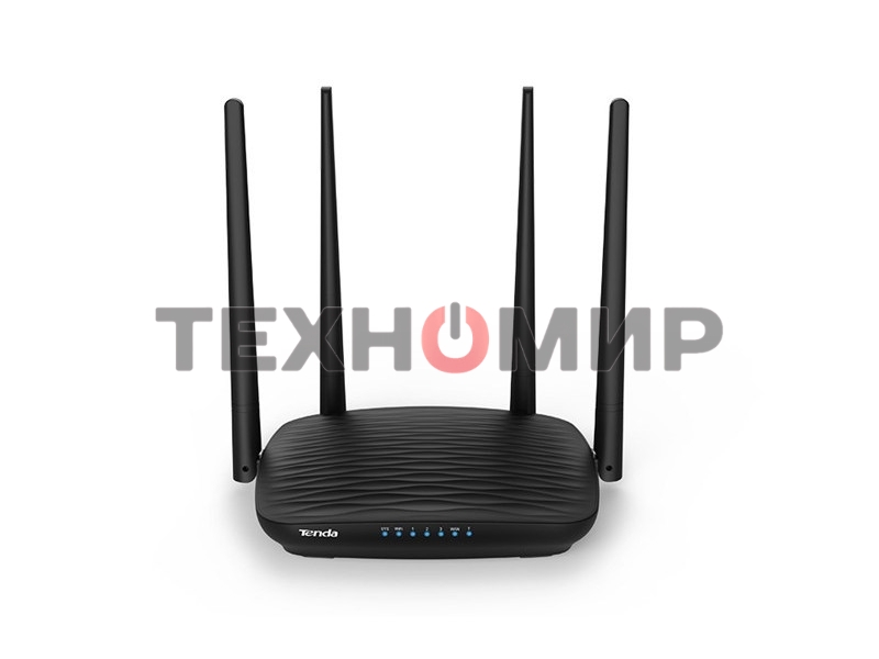 Маршрутизатор Tenda AC5 1200Mbps 11AC wave2Router, MU-MIMO,1Ghz CPU，4X5dbi Antennas, 1X100Mbps WAN, 3x100Mbps LAN,WiFi On/Off Switch,Universal Rep