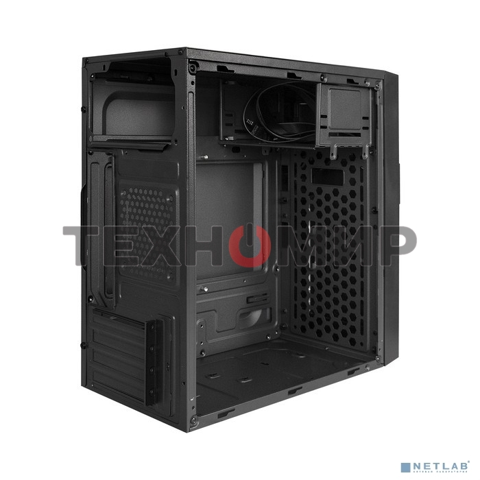 Компьютерный корпус Minitower ExeGate EX291141RUS BAA-105-01AAA400 (mATX, БП AAA400 с вент. 8см, 2*USB, аудио, черный)