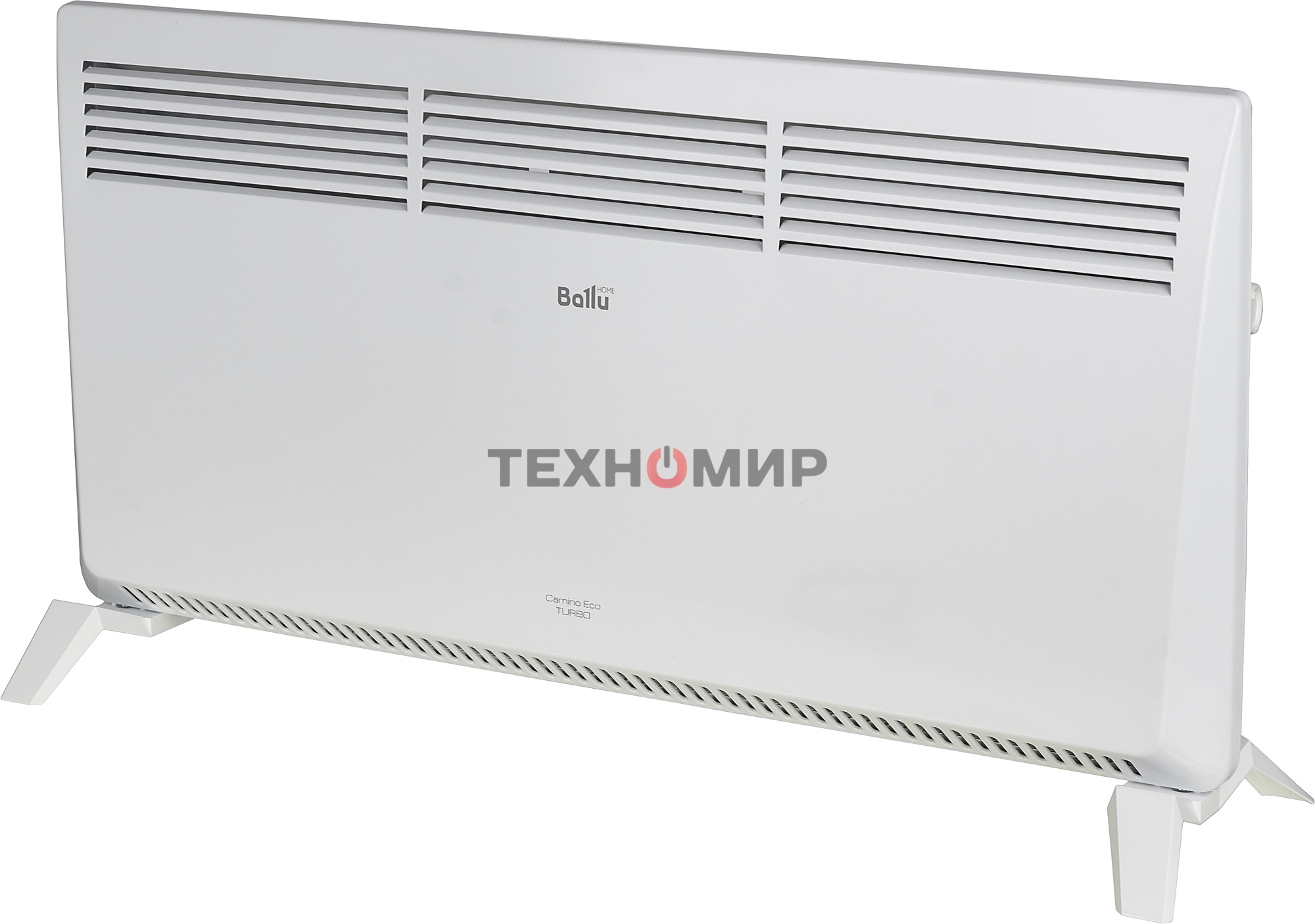 Конвектор электрический Ballu Camino Eco Turbo BEC/EMT-2500 белый, 2500 Вт, 30 м2, термостат