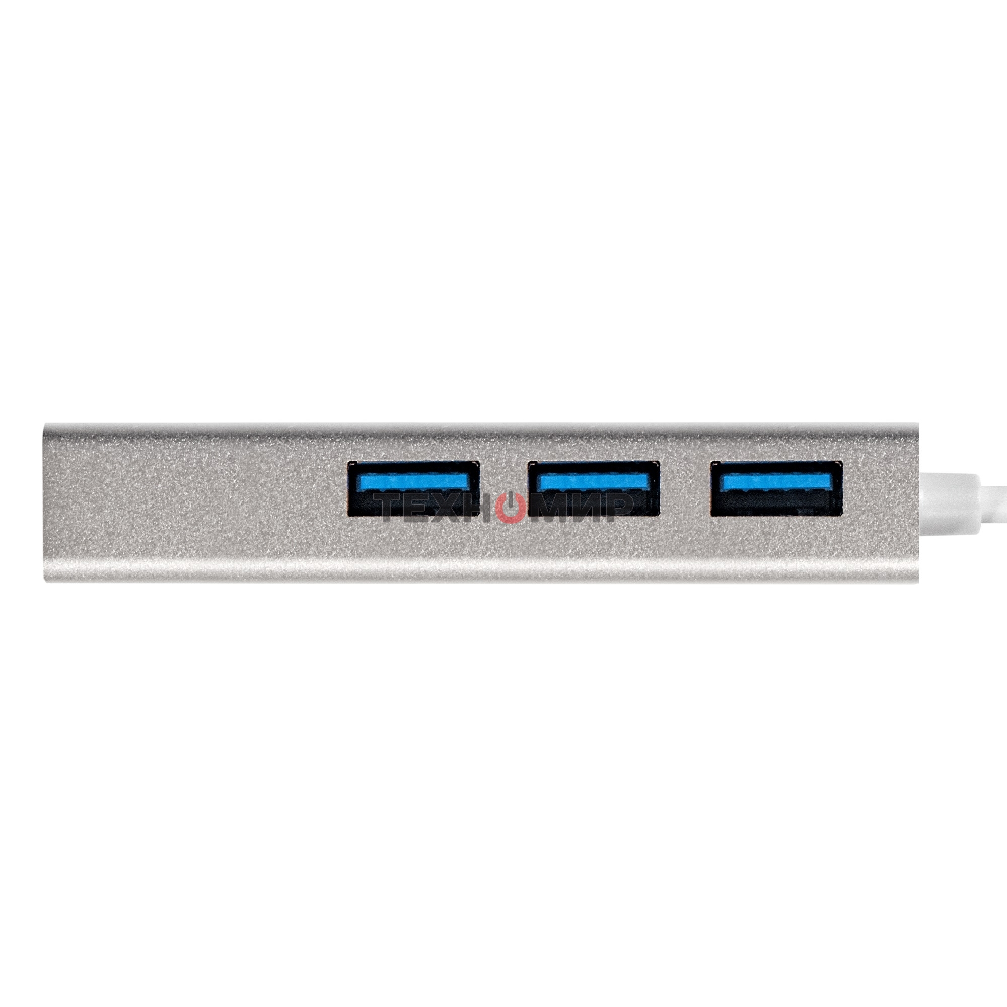 USB-концентратор ExeGate DUB-4 (кабель-адаптер USB3.0 --> 4xUSB3.0, Plug&Play, серебристый)