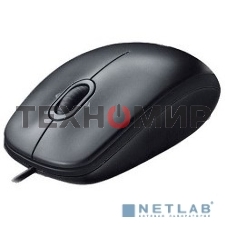 Мышь проводная Logitech M100/100R DARK/GREY (темно-серая/черная), 1000 dpi, USB, кнопки - 3