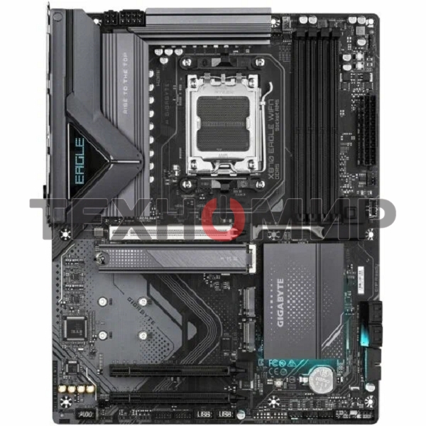 Материнская плата Gigabyte X870 EAGLE WIFI7, AM5, AMD X870, 4xDDR5, 4xSATA, 3xM.2, 1xPCI-E 5.0 x16, 2xPCI-E 3.0 x1, 1xHDMI, 1xUSB-C (DP), 1x 2.5Gb LAN, 4xUSB-A 2.0, 3xUSB-A 3.2 Gen 1, 1xUSB-A 3.2 Gen 2, 2xUSB-C 3.2 Gen 2 (USB4), 3x3.5 мм, 7.1, ATX