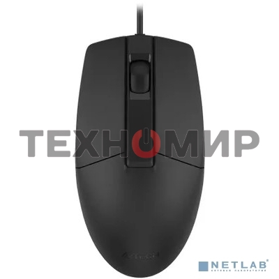 Мышь проводная A4Tech OP-335S черный, 1200 dpi, USB, кнопки - 3