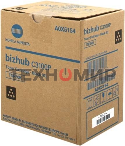 Тонер-картридж Konica-Minolta bizhub C3100P черный TNP-50K