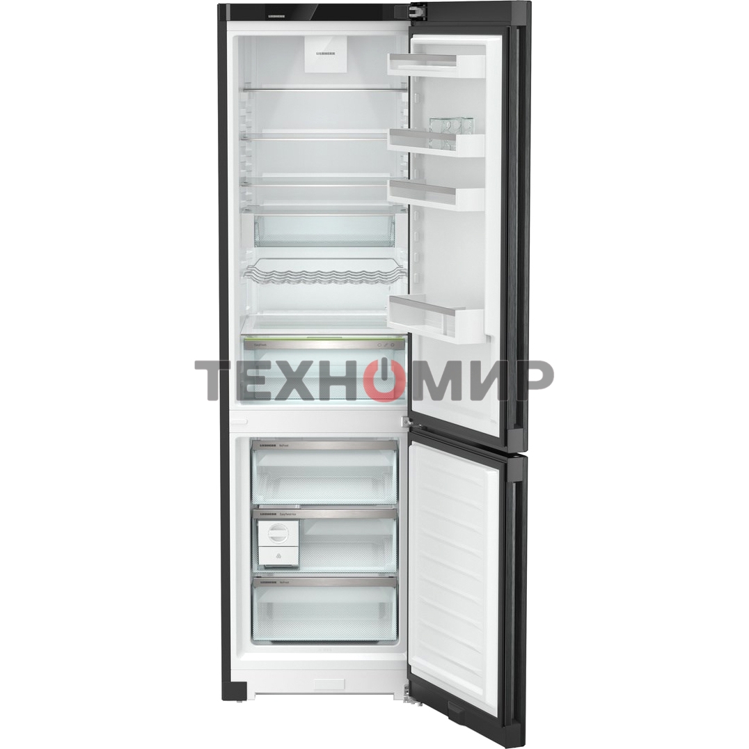 Холодильник Liebherr CNBDC 573I-22 001 черная нержавеющая сталь двухкамерный 266/94л морозилка снизу