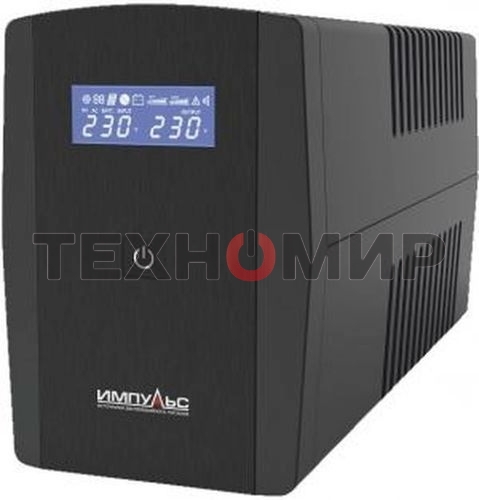 Источник бесперебойного питания Импульс Юниор Смарт 800 480Вт 800ВА черный