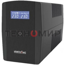 Источник бесперебойного питания Импульс Юниор Смарт 800 480Вт 800ВА черный