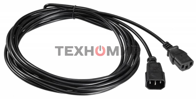 Кабель-удлинитель питания Buro IEC320-C13/IEC320-C14 5м