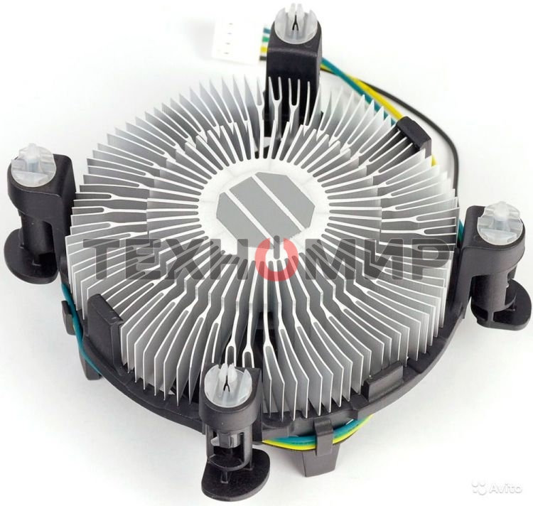 Кулер Intel E97379серебристый/черный 90мм алюминий 2500rpm 27db 4-pin 73W 58мм