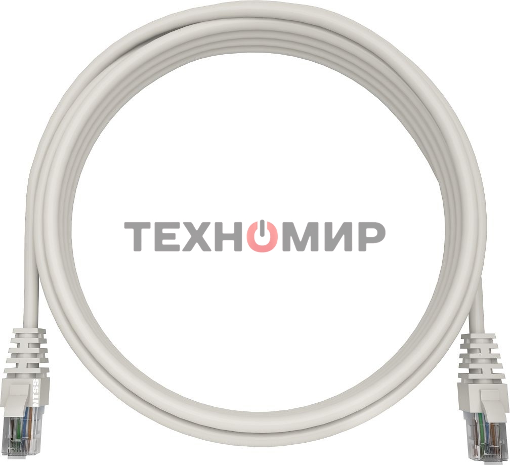 Патч-корд NTSS NTSS-PC-UTP-RJ45-5e-5.0-LSZH-WT NTSS-PC-UTP-RJ45-5E-5.0-LSZH UTP RJ-45 вил.-вилка RJ-45 кат.5E 5м белый LSZH (уп.:1шт) 26AWG