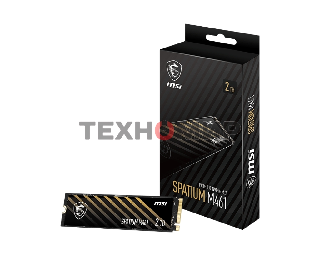 Накопитель SSD MSI SPATIUM M461, 2TB, M.2 2280, PCIe 4.0 x4, NVMe, R/W 5000/4200