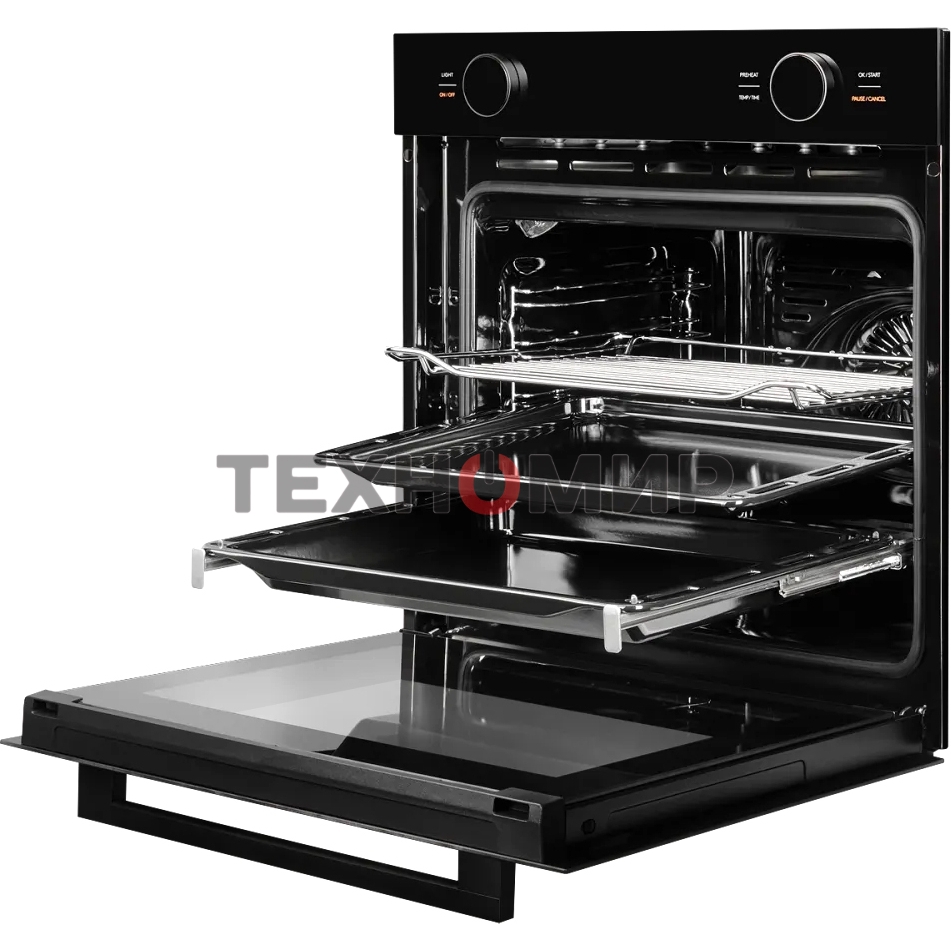 Встраиваемый духовой шкаф Kuppersberg HT 612 Black ШхВхГ: 59.5х59.6х56.5 см, 72 л, А+, гидролизная очистка, черный