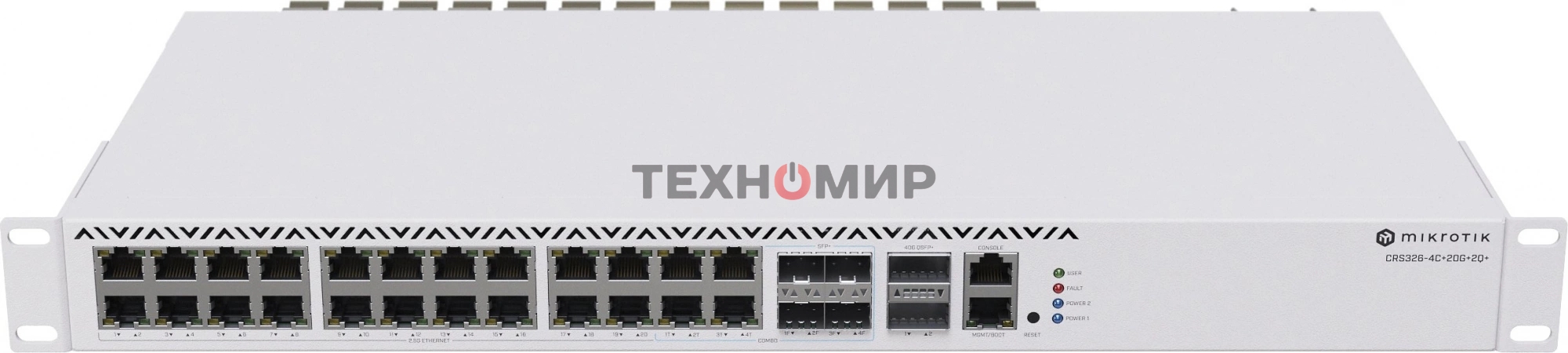 Коммутатор MikroTik CRS326-4C+20G+2Q+RM