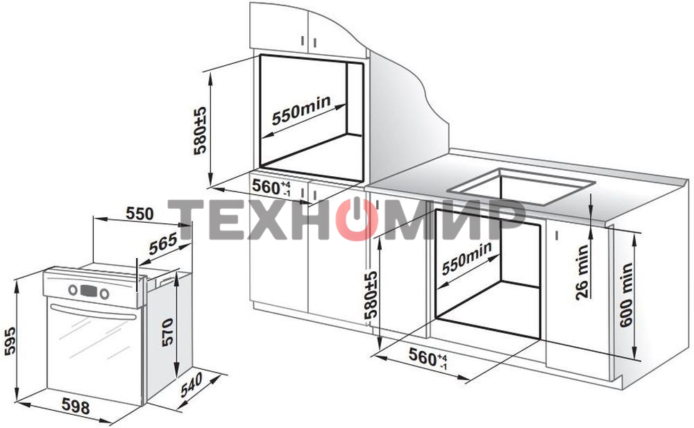 Духовой шкаф электрический Gefest ЭДВ ДА602-02 К82белый. В стиле 