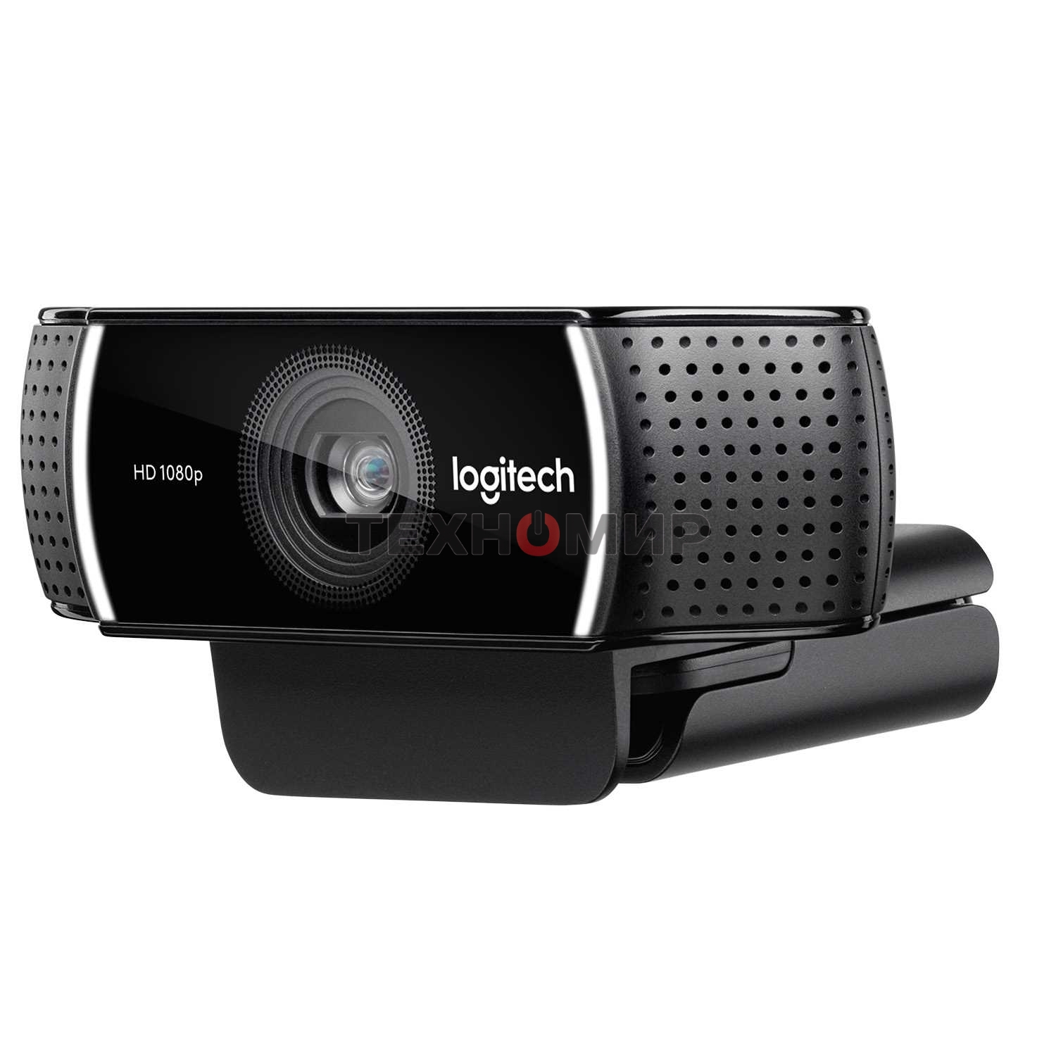 Веб-камера Logitech C922 Pro Stream 1920x1080, 30 кадр/с, USB Type-A, микрофон (2 шт, шумоподавление), автоматическая фокусировка, автоосвещение, универсальное крепление