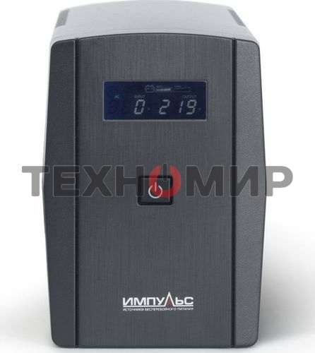 Источник бесперебойного питания Импульс Юниор Смарт 800 480Вт 800ВА черный
