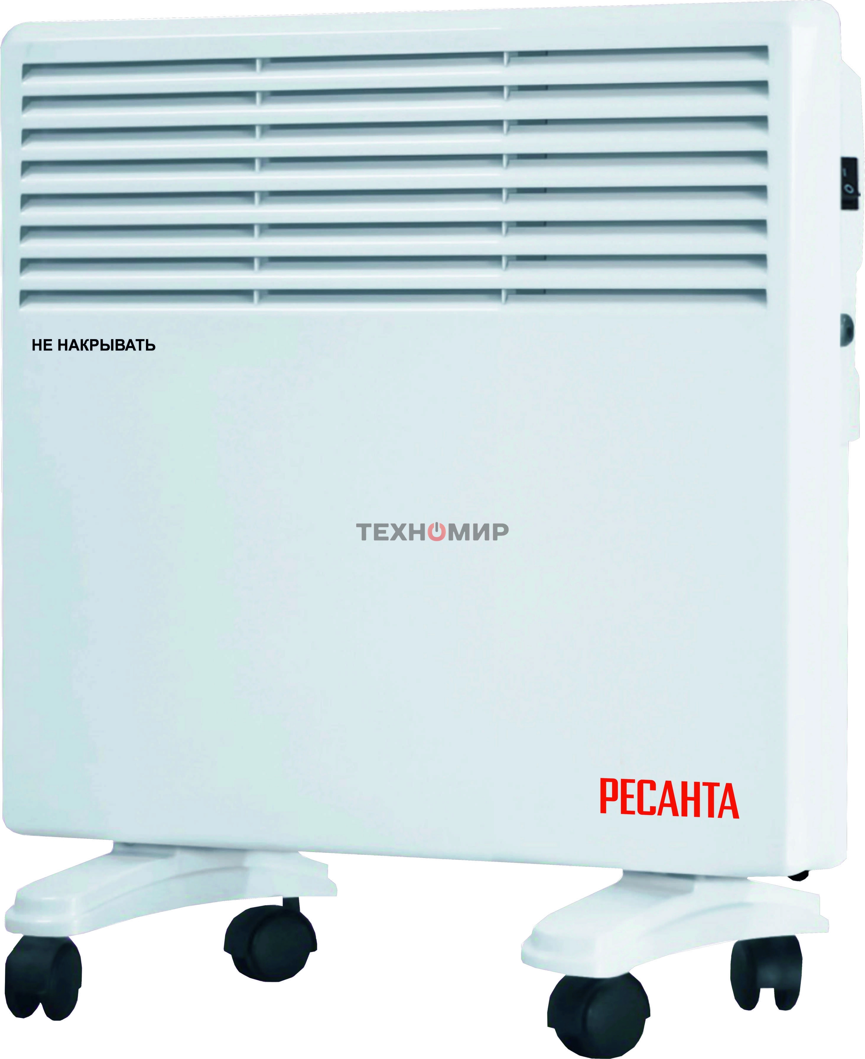 Конвектор электрический Ресанта ОК-1000Е белый, 1000 Вт, 10 м2, термостат, дисплей