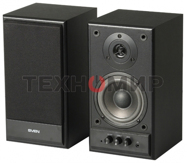 Акустическая система Sven SPS-702 2.0 черный 40Вт