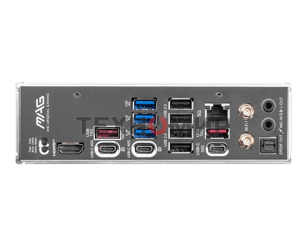 Материнская плата MSI MAG X870E TOMAHAWK WIFI, AM5, AMD X870, 4xDDR5, 4xSATA, 4xM.2, 1xPCI-E 5.0 x16, 1xPCI-E 4.0 x4, 1xPCI-E 3.0 x1, 1xHDMI, 2xUSB Type-C, 1x5Gb LAN, 2xUSB-A 3.2 Gen 2, 3xUSB-A 3.2 Gen 1, 4xUSB-A 2.0, 7.1, Wi-Fi 7, ATX