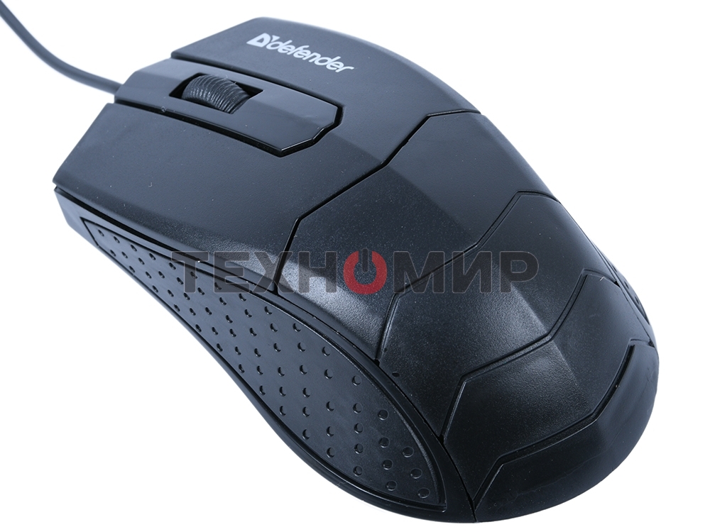Мышь проводная Defender HIT MB-530 черный, 1000 dpi, USB, кнопки - 3