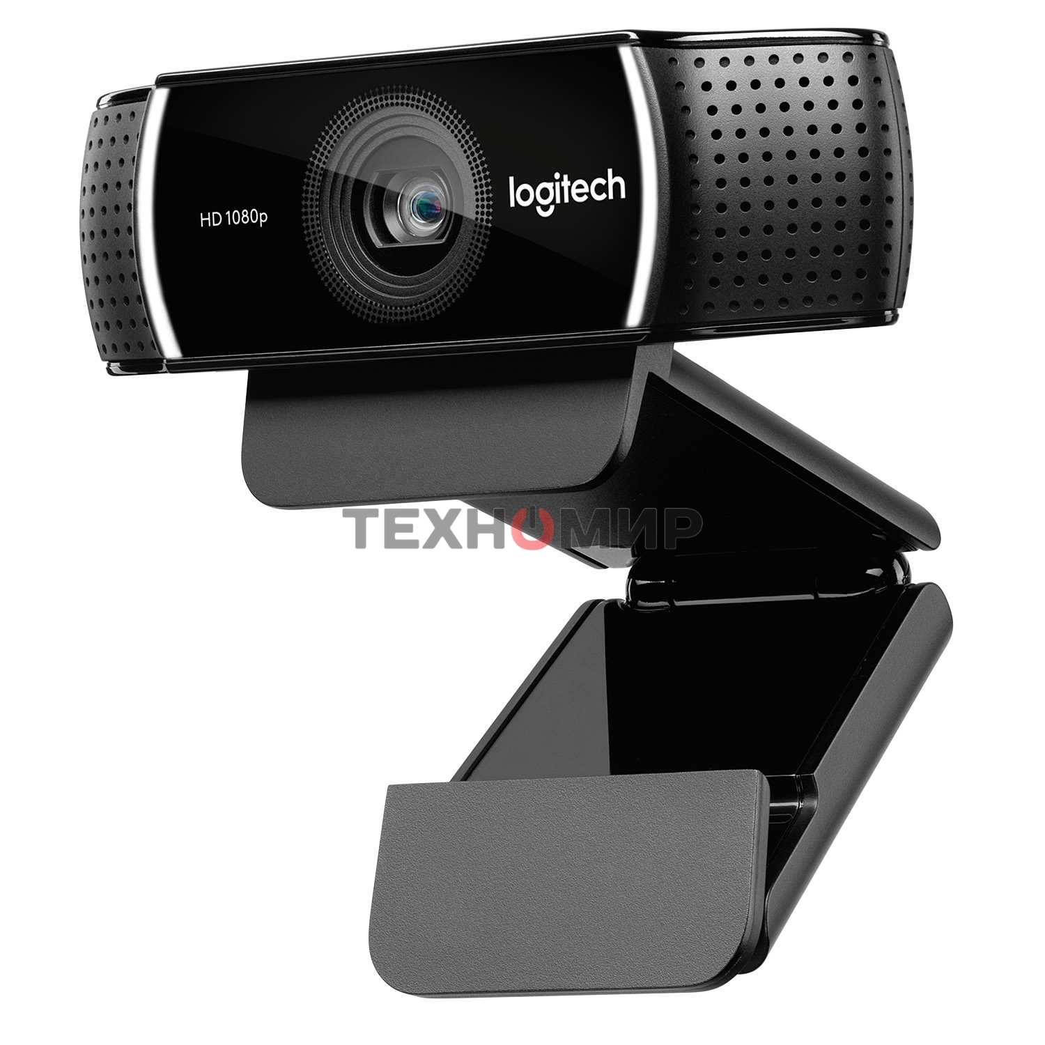 Веб-камера Logitech C922 Pro Stream 1920x1080, 30 кадр/с, USB Type-A, микрофон (2 шт, шумоподавление), автоматическая фокусировка, автоосвещение, универсальное крепление