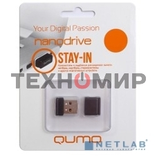 Флешка USB 2.0 QUMO 32Gb, NANO QM32GUD-NANO-W белый