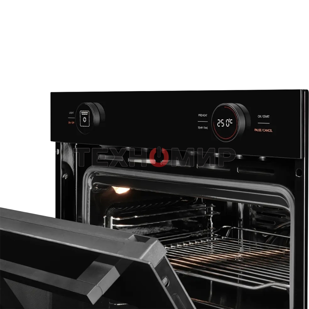 Встраиваемый духовой шкаф Kuppersberg HT 612 Black ШхВхГ: 59.5х59.6х56.5 см, 72 л, А+, гидролизная очистка, черный