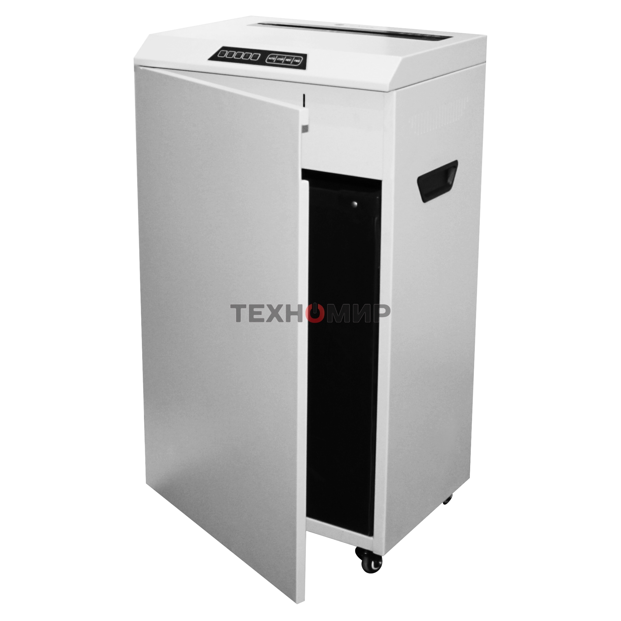 Шредер ГЕЛЕОС УО65-5, DIN P-5 (4 ур-нь секр.), фрагмент 1,9х15мм, 29-32 лист (70г/м2), CD/пл.карты/скрепки/скобы, 65 литров