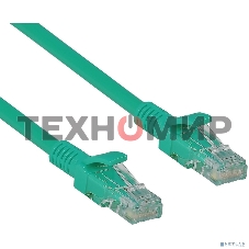 Коммутационный шнур ExeGate EX258672RUS Патч-корд UTP cat.5e, 1м ExeGate зеленый