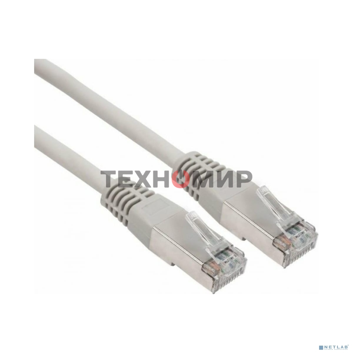 Пaтч-корд F/UTP Rexant, cat.6, RJ45-RJ45, экранированный, PVC серый, 3м