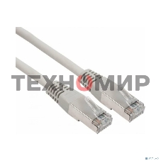 Пaтч-корд F/UTP Rexant, cat.6, RJ45-RJ45, экранированный, PVC серый, 3м