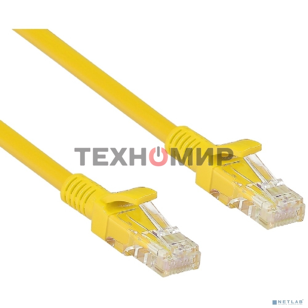 Патч-корд UTP cat.5e, 1м ExeGate желтый