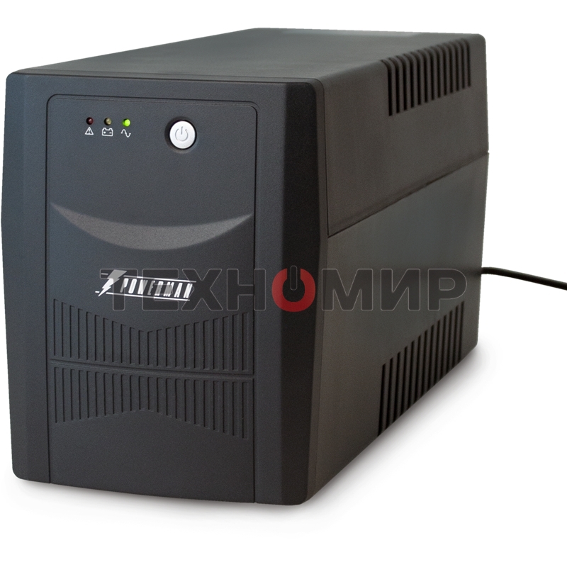 Источник бесперебойного питания PowerMan Back Pro 2000VA PLUS черный (interface+soft)