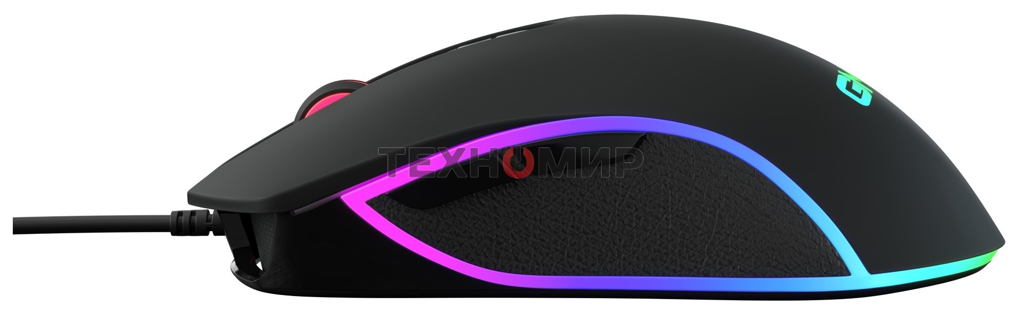 Мышь проводная GMNG 730GM черный, 12000 dpi, USB, кнопки - 7