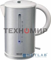 Чайник электрический Mystery MEK-1614 1.7 л, 2200 Вт, серый (корпус: пластик)